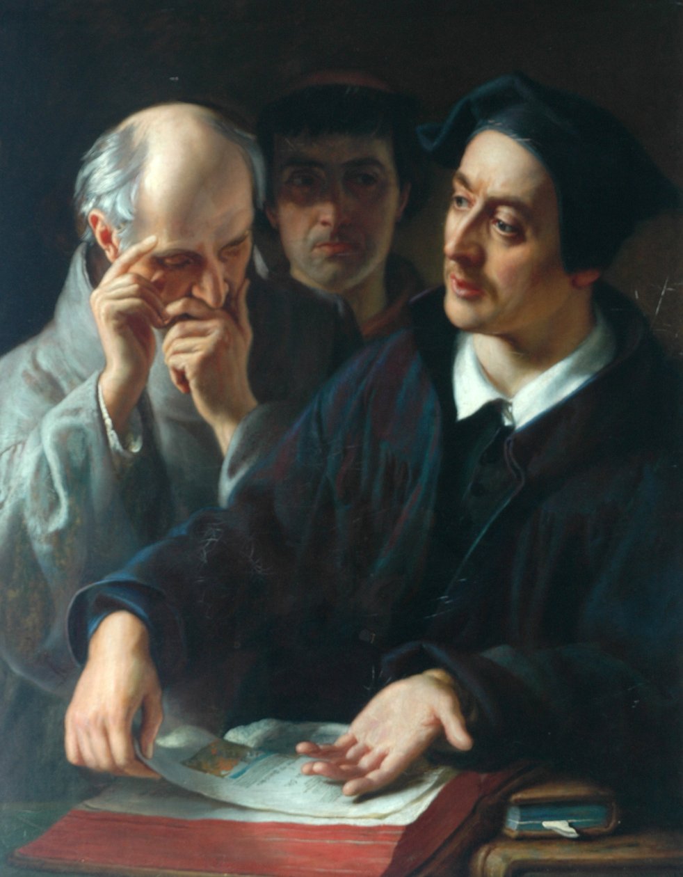 Melancthon, Expounding a Text, 1863 by Solomon Alexander Hart
