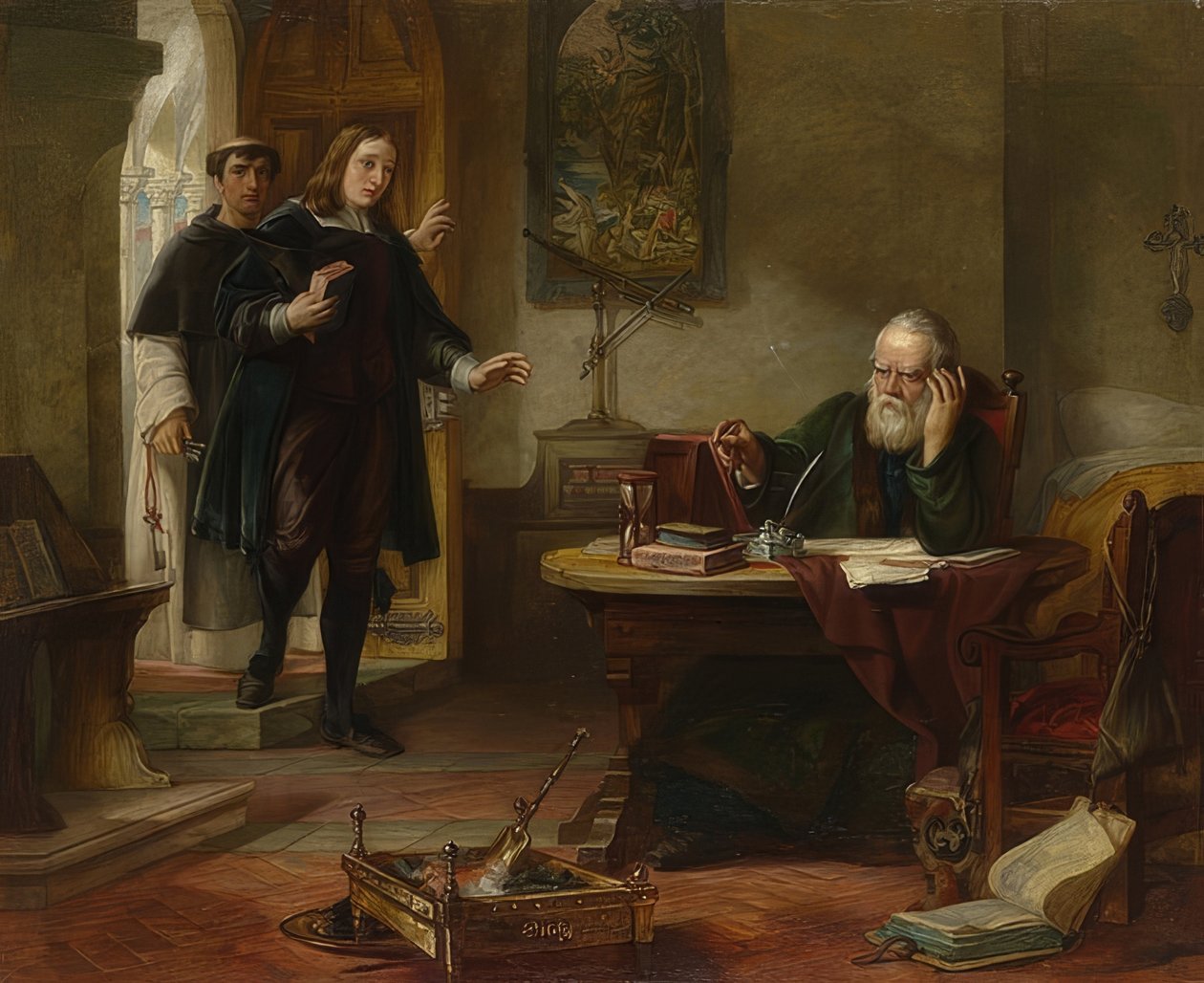 John Milton Visiting Galileo Galilei by Solomon Alexander Hart