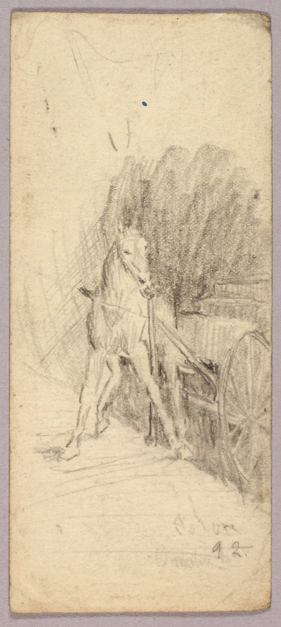 Horse and Wagon by Solon H. Borglum
