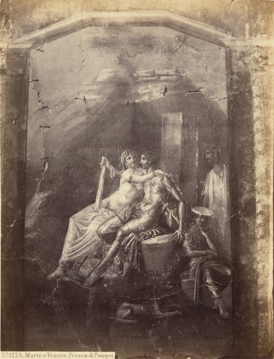 Mars and Venus. Fresco from Pompeii by Sommer and Behles
