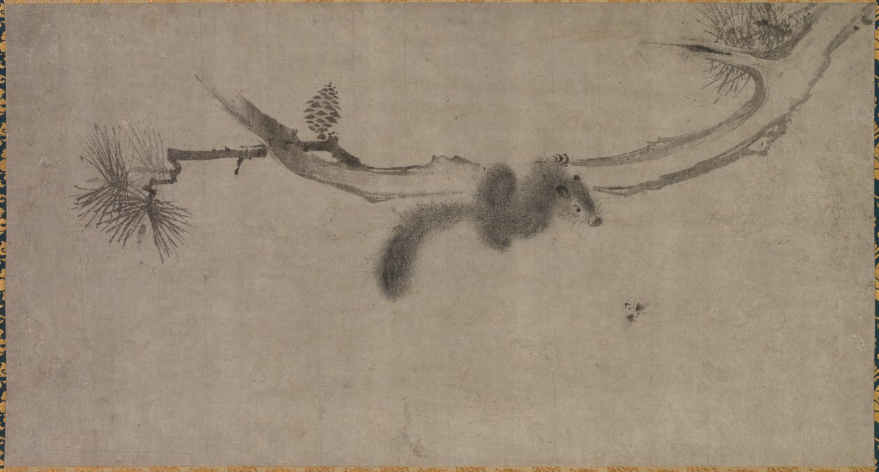 Squirrel on a Pine Branch by Song Tian