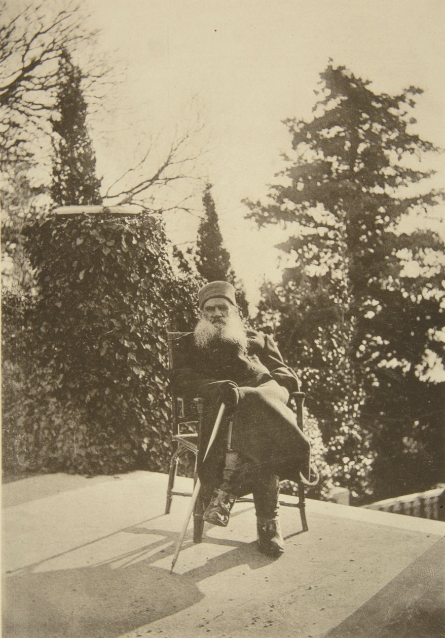Russian Author Leo Tolstoy, Gaspra, Crimea, Russia by Sophia Andreevna Tolstaya