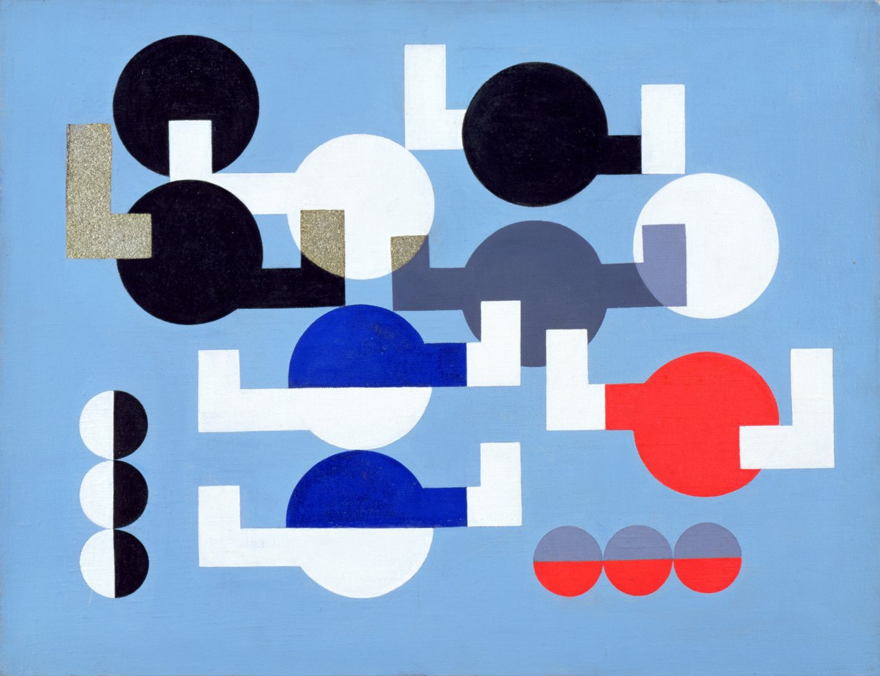 Composition of Circles and Overlapping Angles by Sophie Taeuber Arp