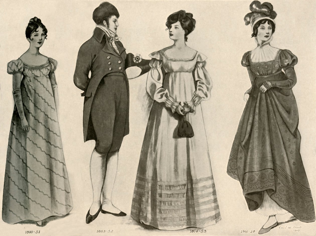 Clothing from 1800-1808, 1903, 1937 by Sophie B. Steel
