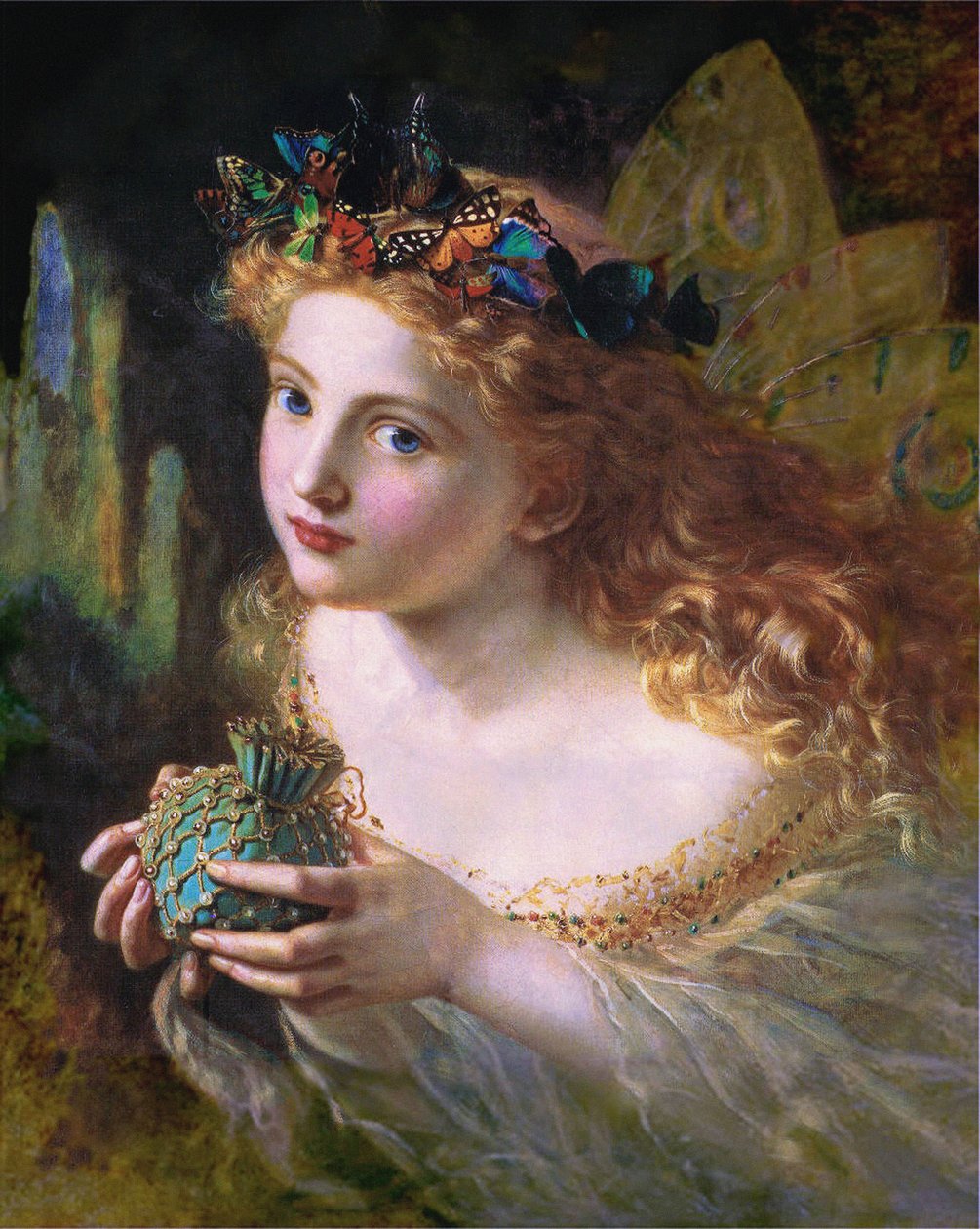 Take the Fair Face of Woman, and Gently Suspending, With Butterflies, Flowers, and Jewels Attending, Thus Your Fairy is Made of Most Beautiful Things by Sophie Gengembre Anderson