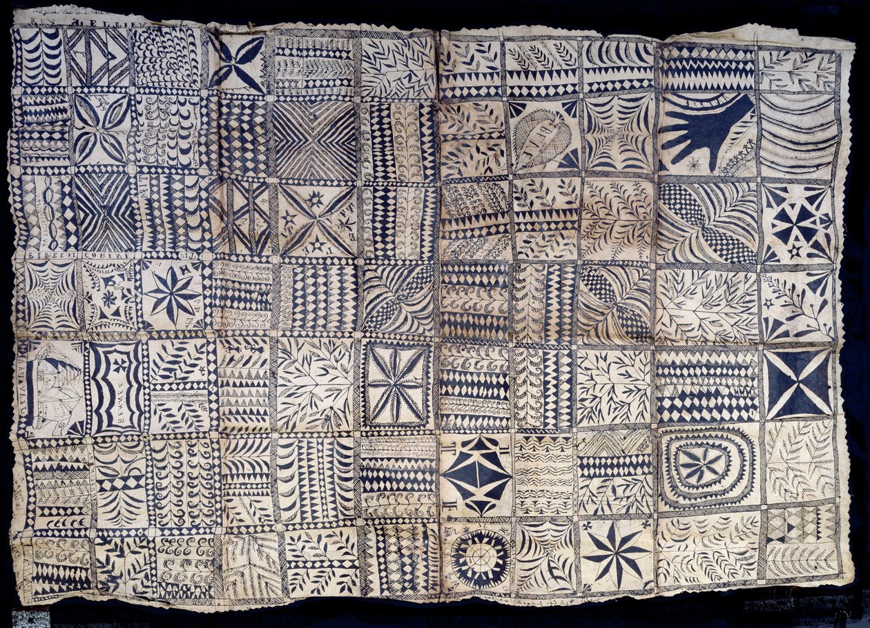 Niue Tapa Cloth, from the island of Niue, c.1885 by South Pacific