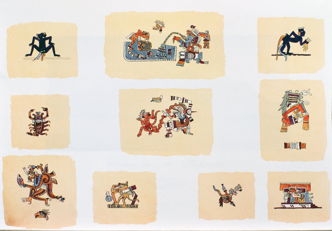 Facsimile copy of pages of an anonymous codex by Spanish Colonial