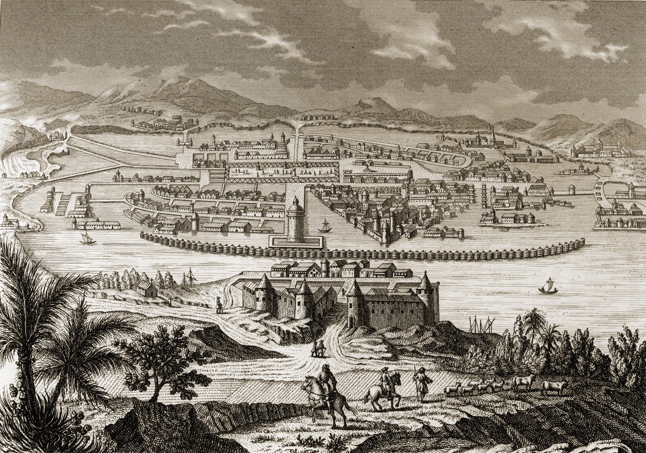 Mexico City at the time of the Spanish conquest (1519-35) by Spanish School