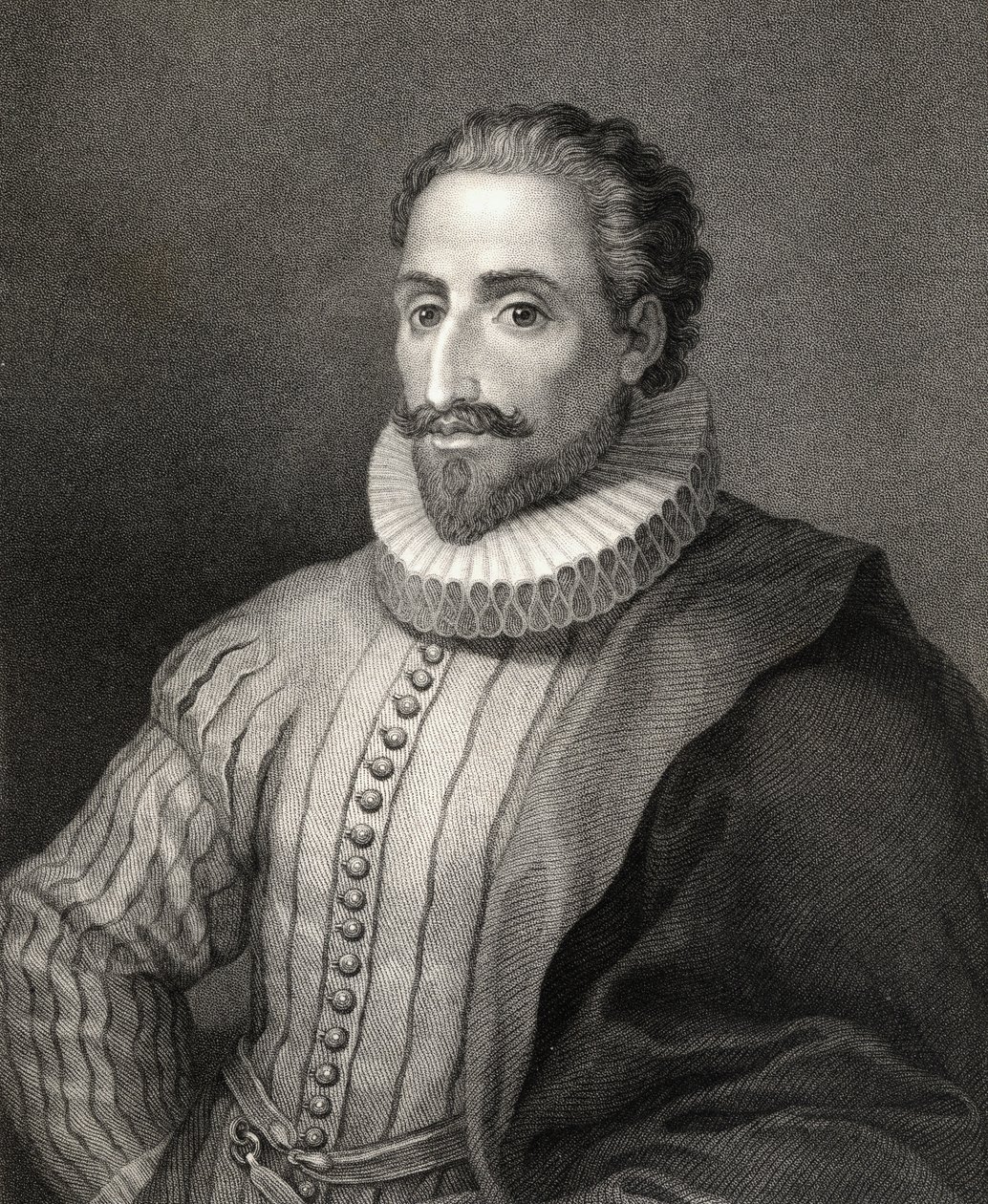 Miguel de Cervantes y Saavedra by Spanish School