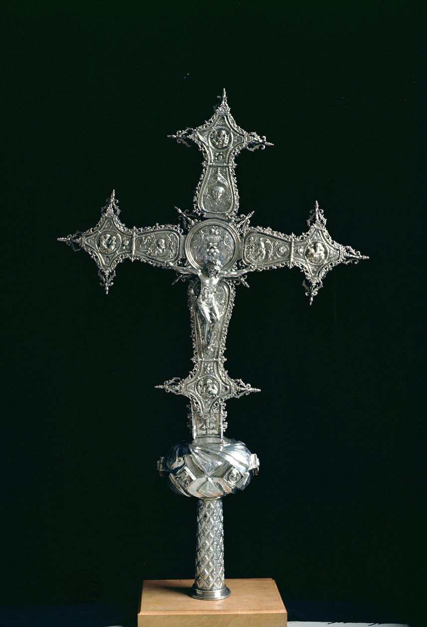Processional Cross, Marked NOE M.Guenca by Spanish School