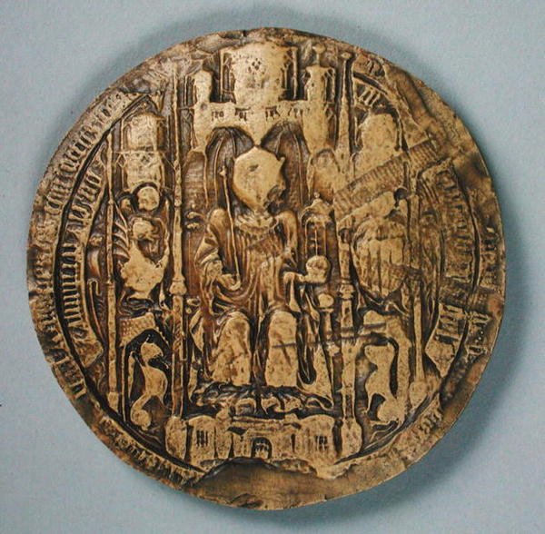 Seal of Jean II (1397-1479) King of Navarre by Spanish School