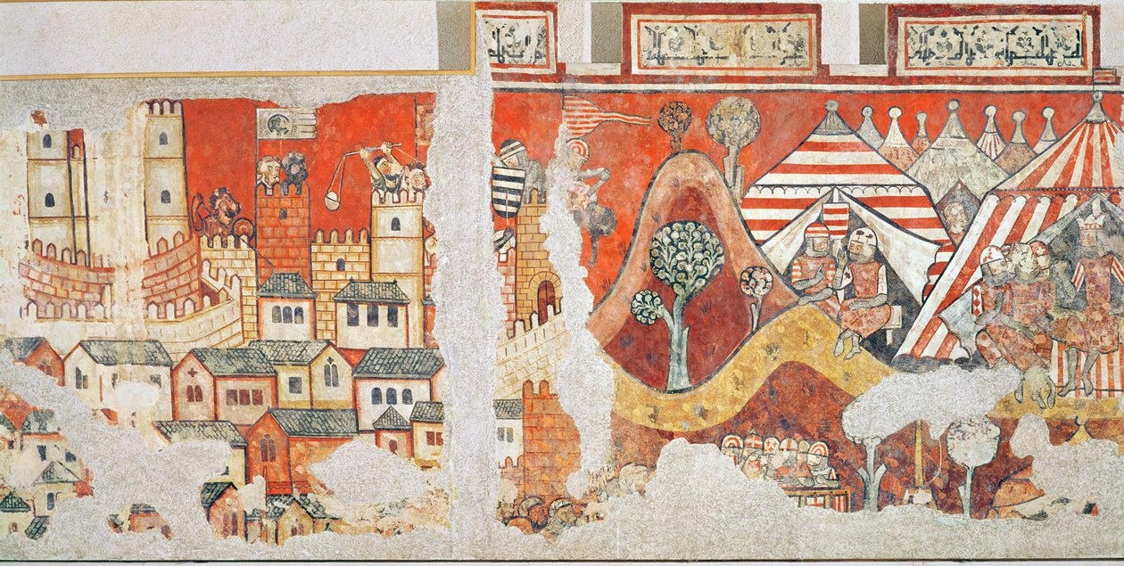 The royal camp of James I, King of Aragon during the siege of Mallorca in 1229 (detail) by Spanish School