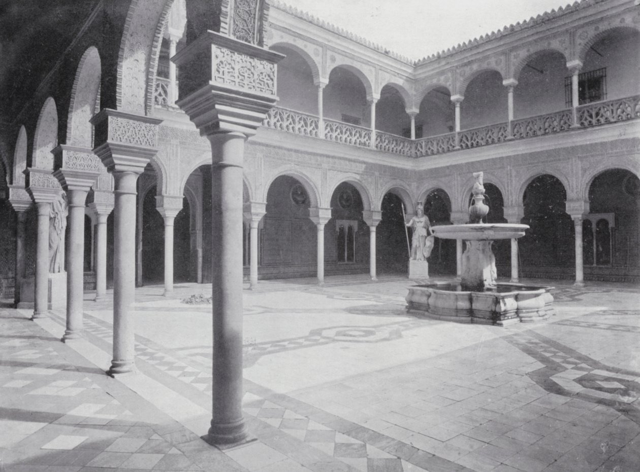 Court in the House of Pilate, Seville by Spanish Photographer