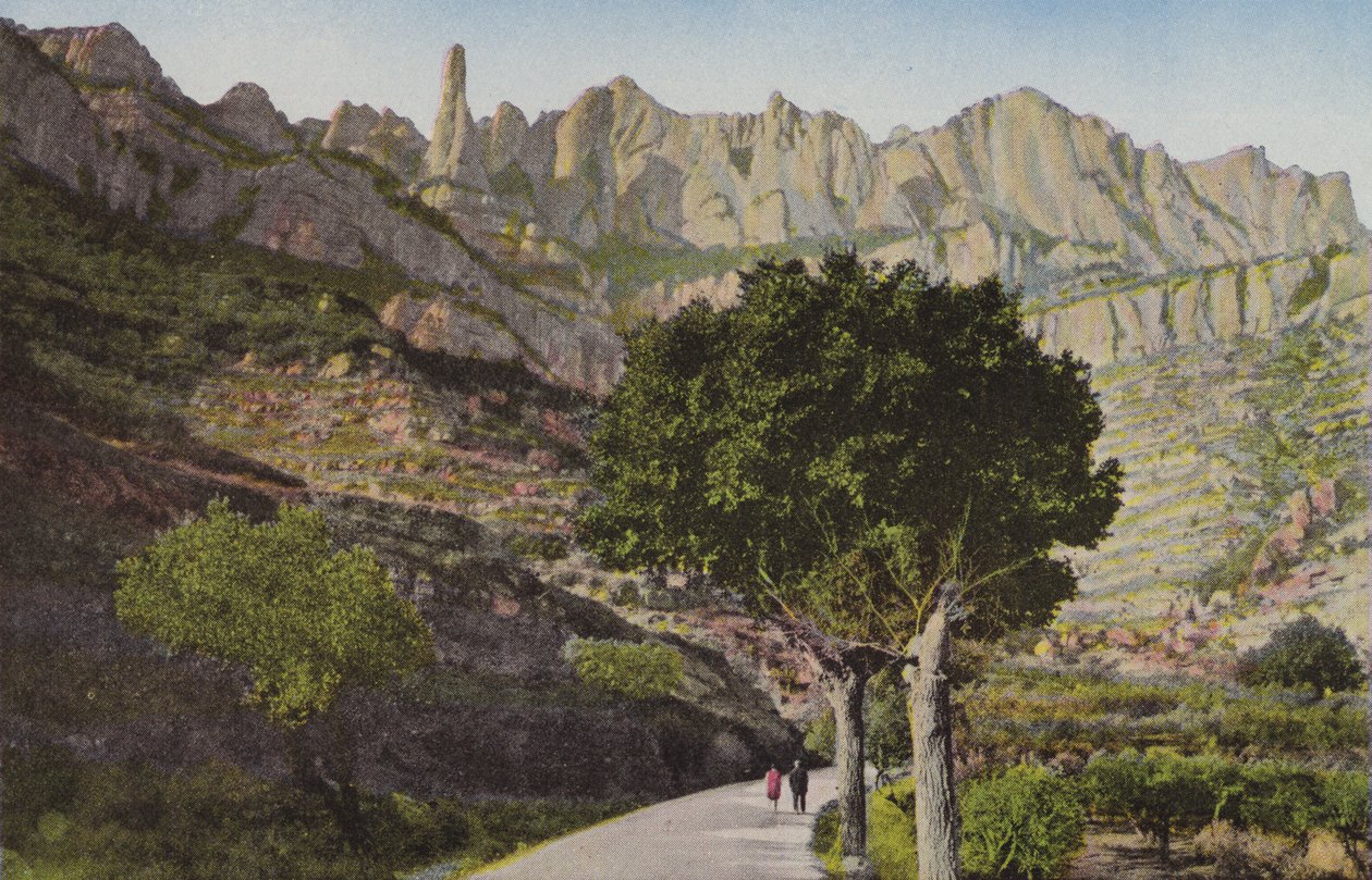 Montserrat: The Mountain from the Monistrol Road by Spanish Photographer