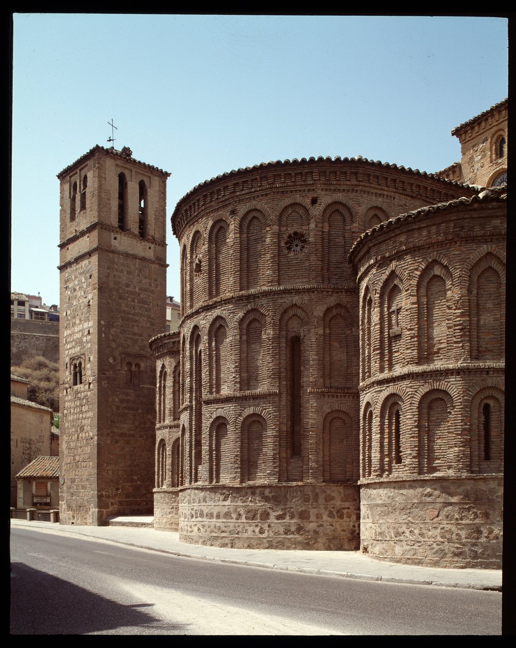 Art Mudejar: View of the Apse of the Church Santiago de Arrabal, 13th Century Toledo, Spain by Spanish School