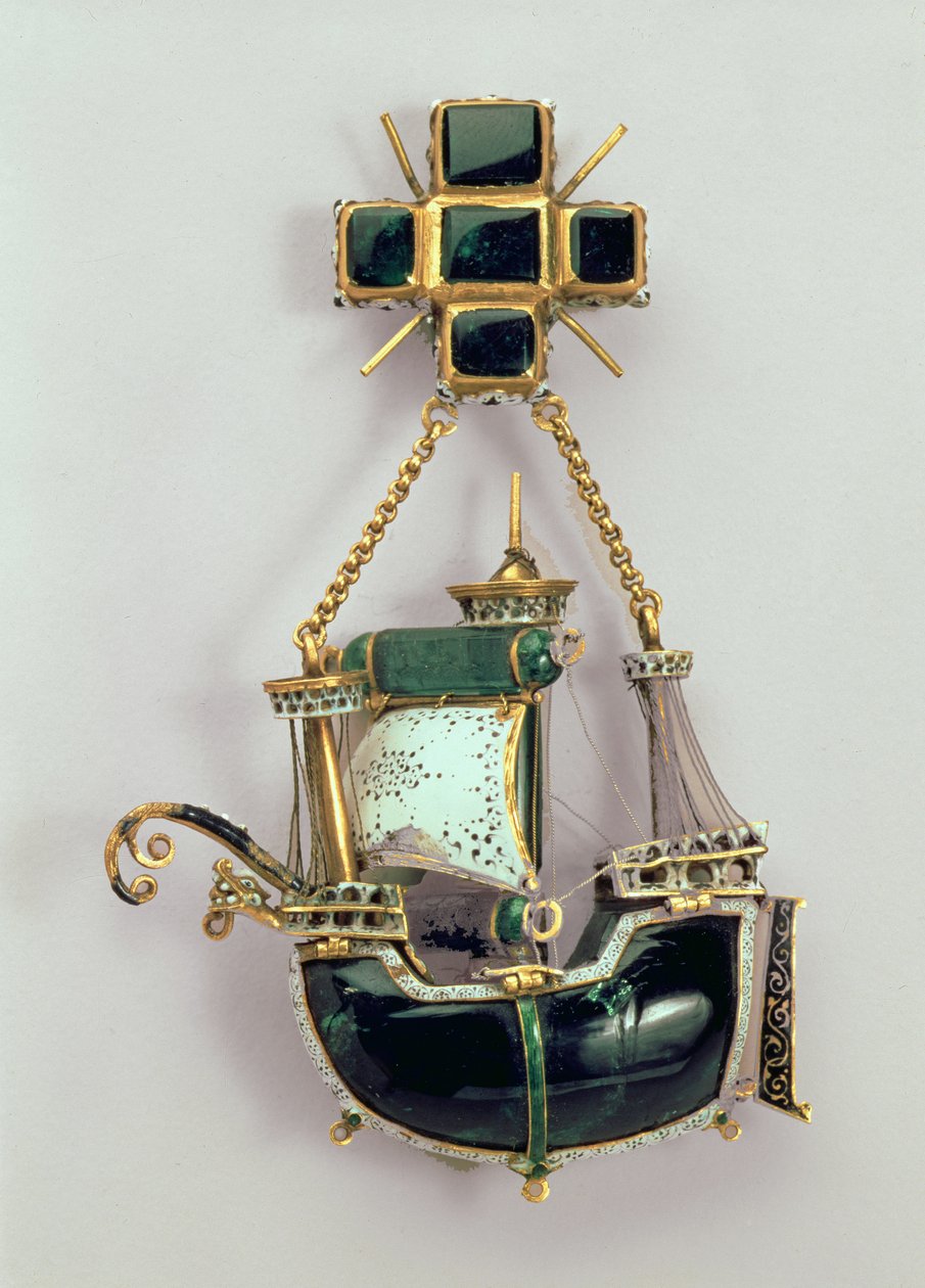 Caravel pendant, 1580s-90s by Spanish School