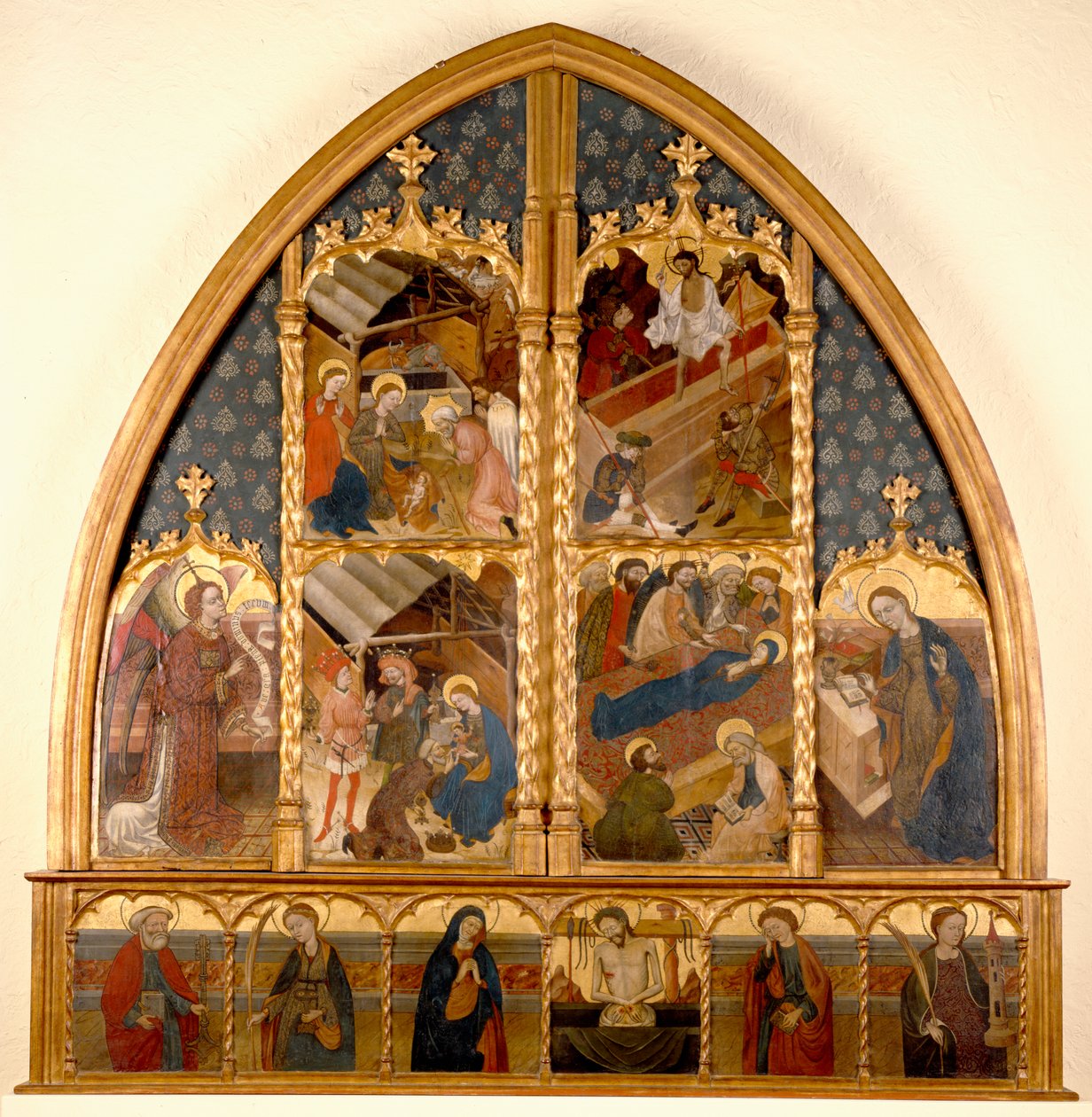 Catalonian Altarpiece, 1450-80 by Spanish School