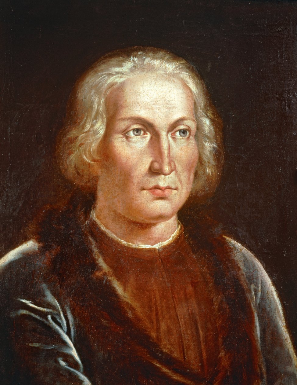 Christopher Columbus, Discoverer by Spanish School