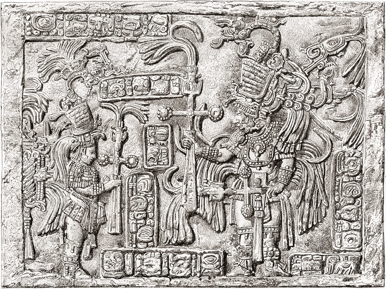 Decorative Lintel from Yaxchilan by Spanish School