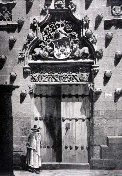 Door of Casa de las Conchas, Salamanca by Spanish School
