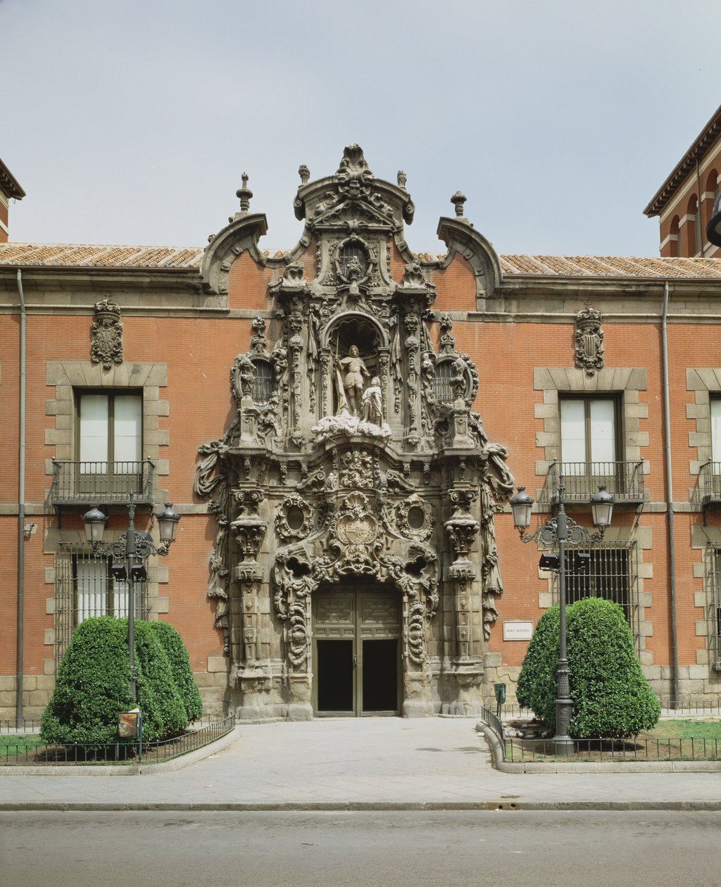 Entrance Facade Showing the Doorway Designed by Pedro Domingo de Ribera ...