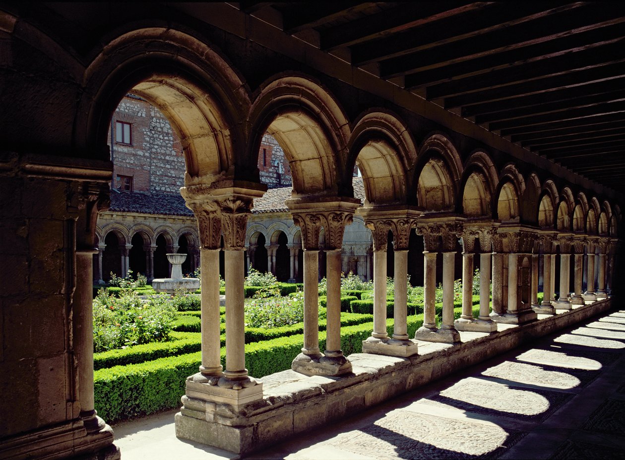 Garden cloister at Las Huelgas Monastery by Spanish School