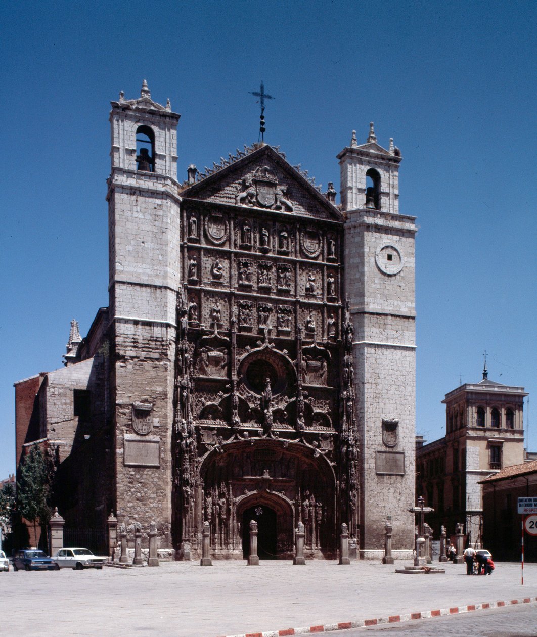 View of the Isabelline Gothic-Plateresque Church of San Pablo in Valladolid, Spain by Spanish School