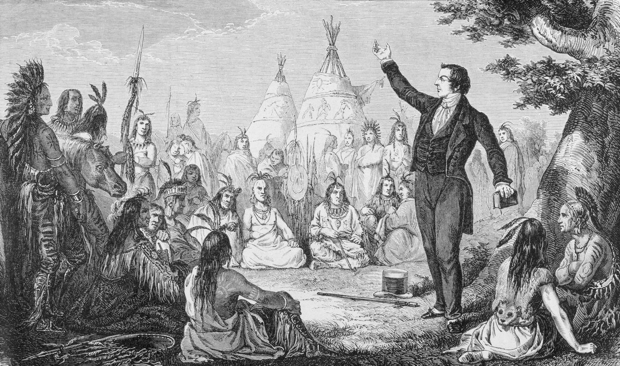 Joseph Smith, Founder of the Mormon Church, Preaching to Indians, from 