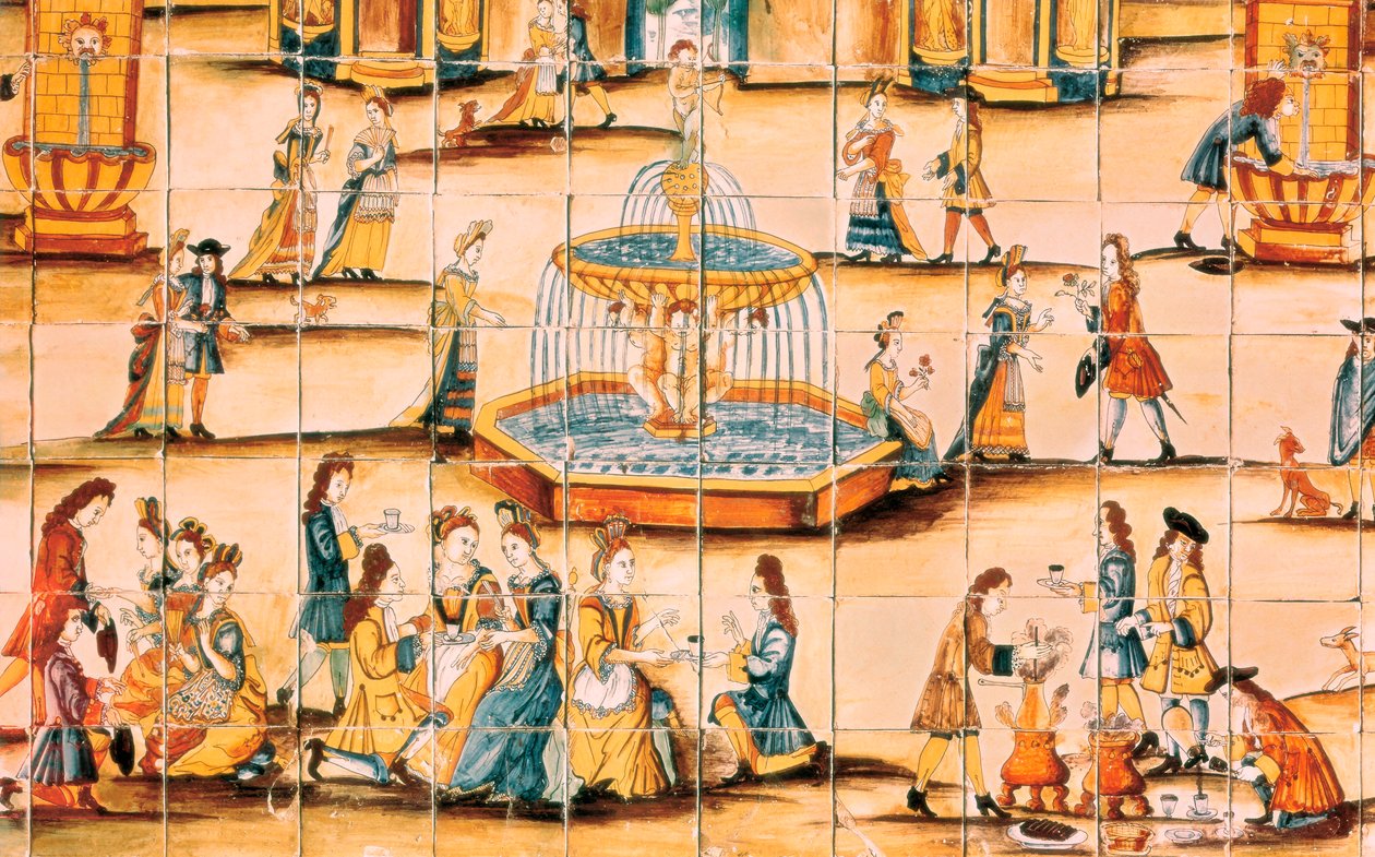 The Chocolate Party (detail) by Spanish School