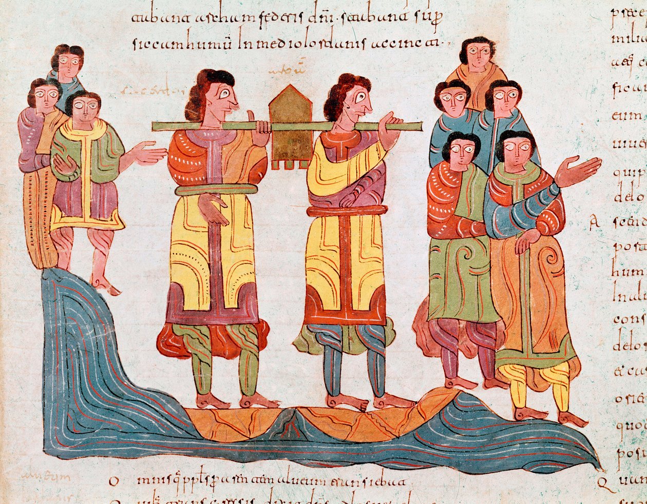 Mozarabic Art: Transport of the Holy Ark of the Covenant to Jerusalem by Spanish School