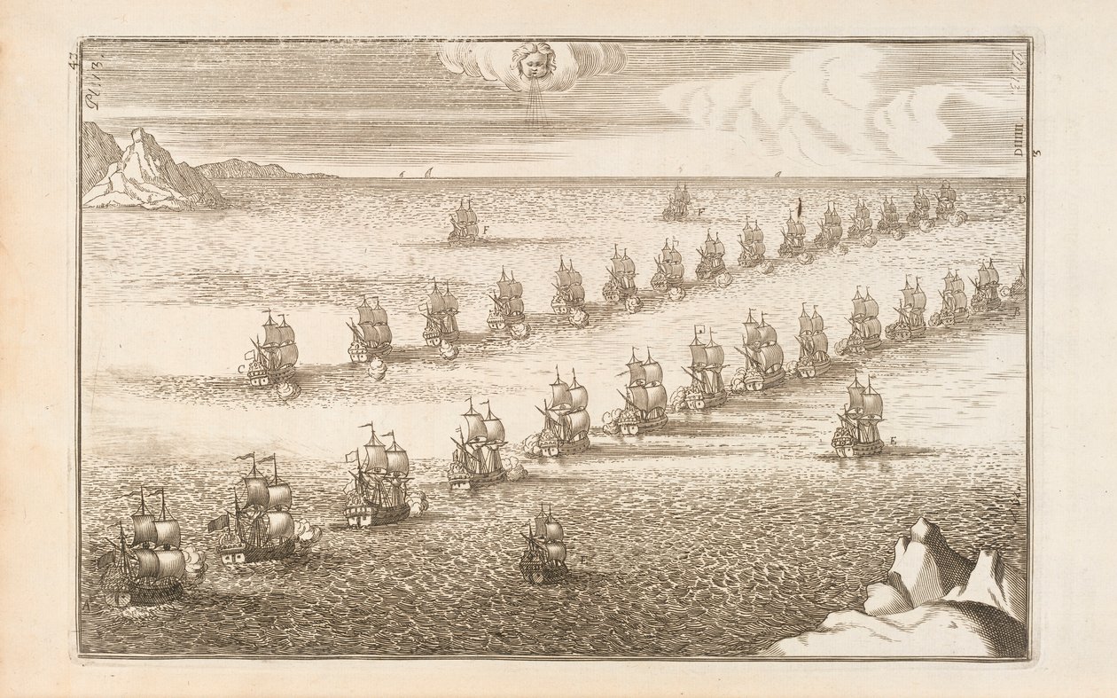 Page 43 from Lart des Armées Navales by Paul Hoste, Leon, 1727 by Spanish School
