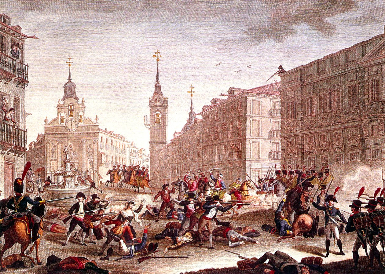 Riots against Napoleonic Troops, Madrid, May 1808 by Spanish School