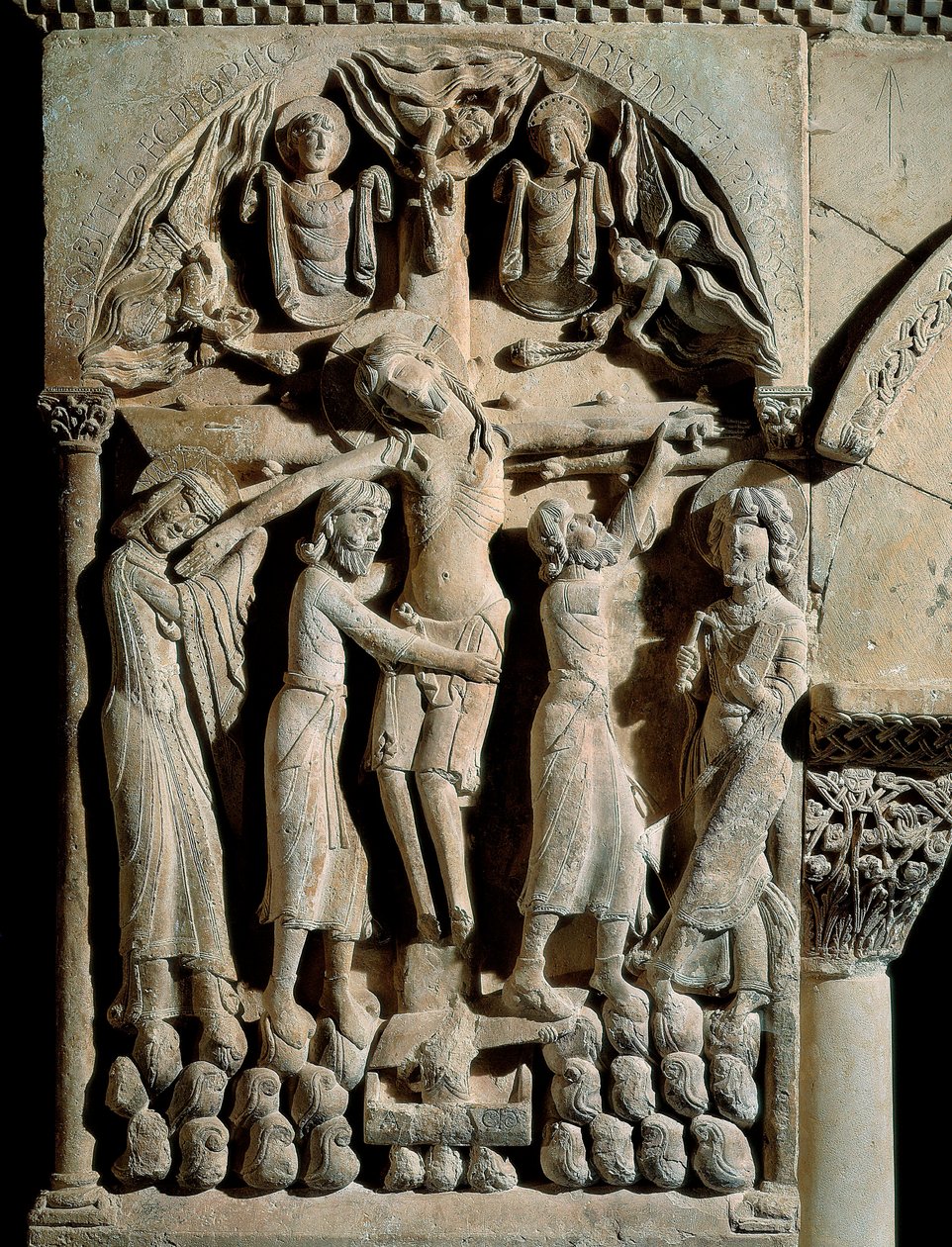 The Descent from the Cross (detail) by Spanish School