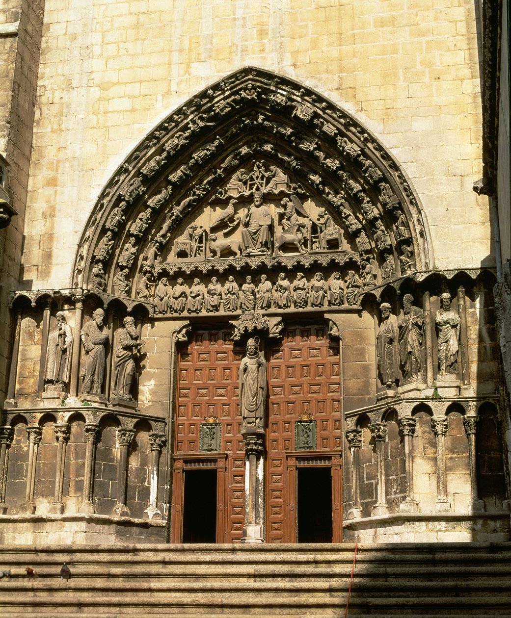 The Portada del Sarmental, south transept, c.1235 by Spanish School