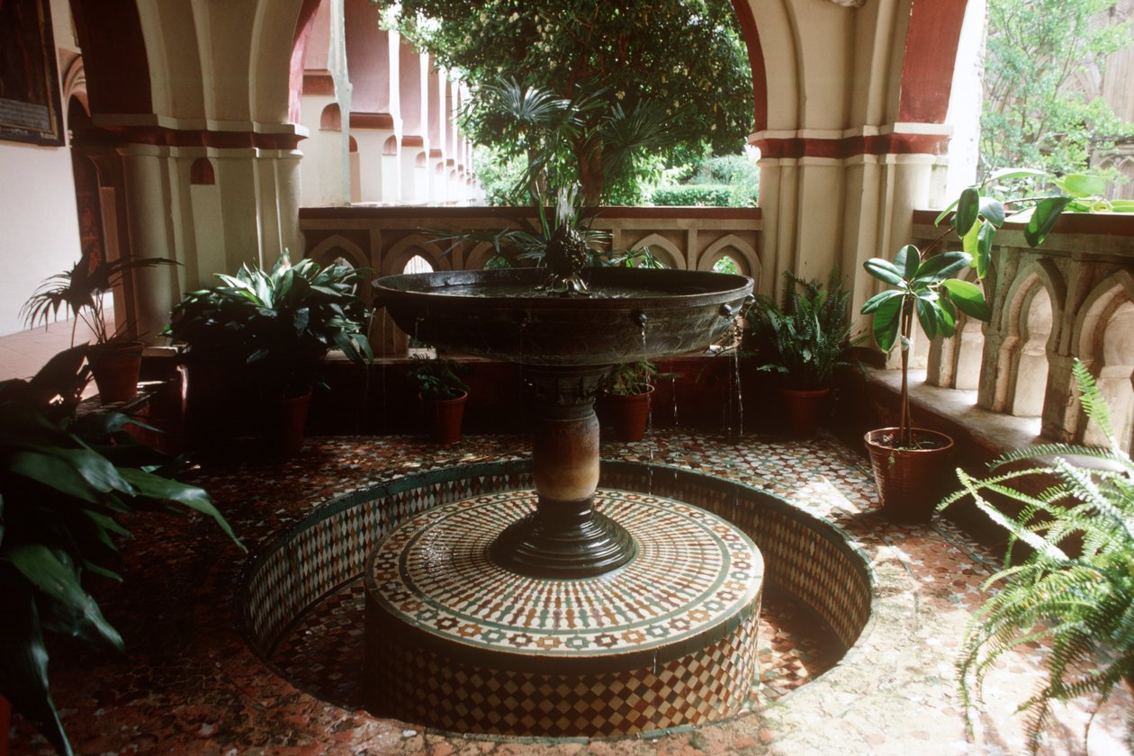 The Templete, or Glorieta Fountain by Spanish School