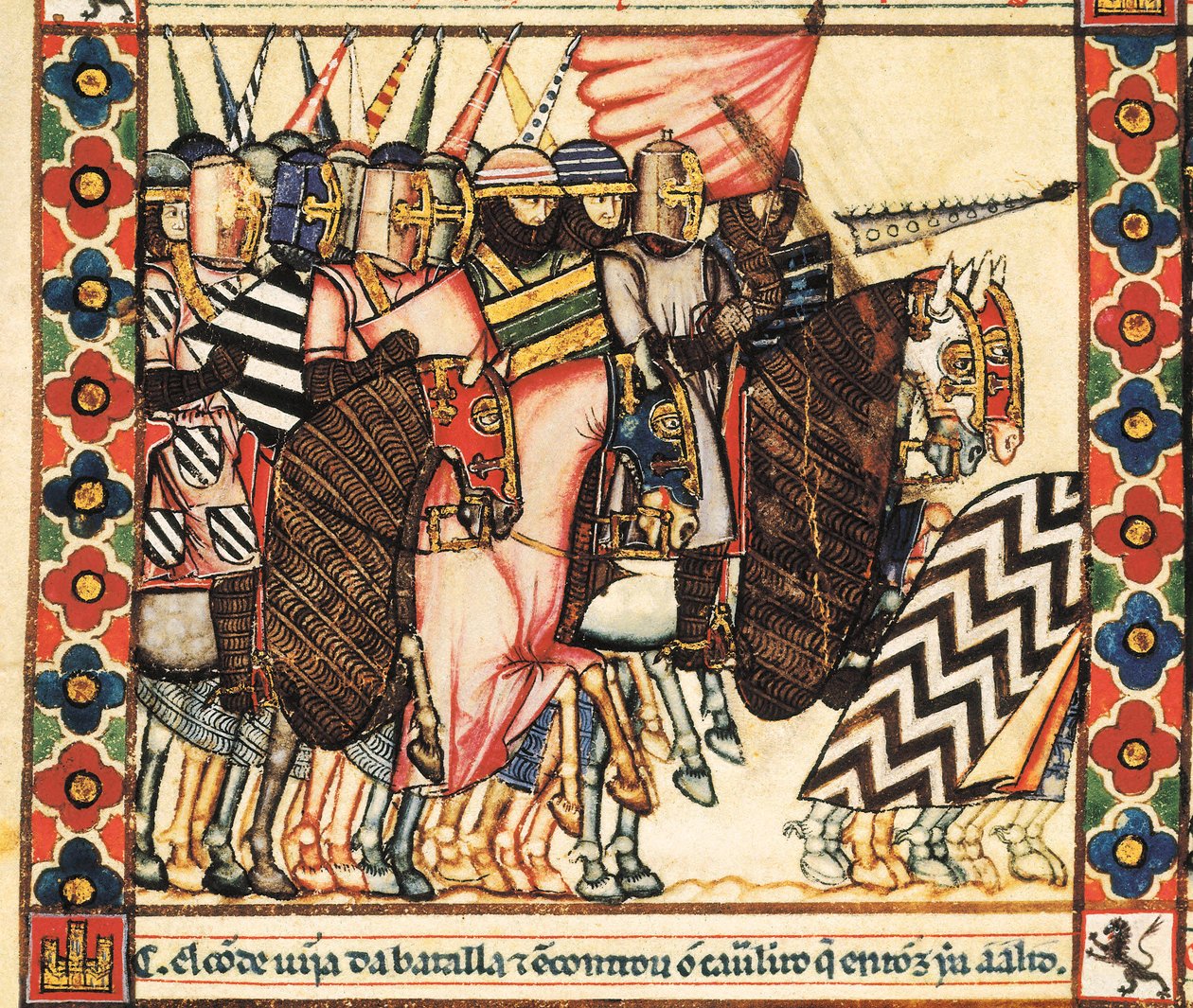 The bull of Plasencia, Song 144, miniature taken from the canticle of Saint Mary by Spanish School