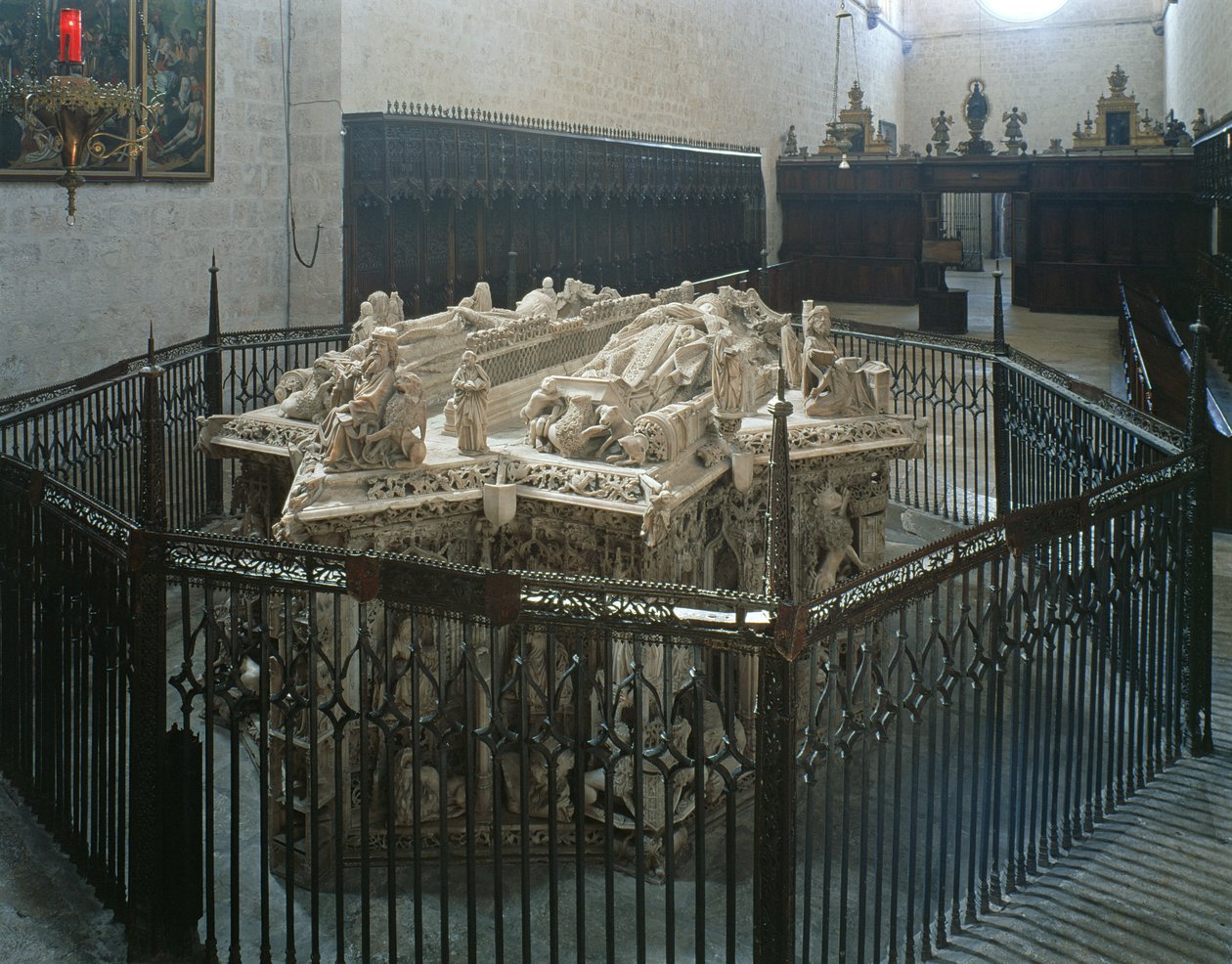 Tomb of Juan II of Castille (1405-54) and Isabel of Portugal by Spanish School