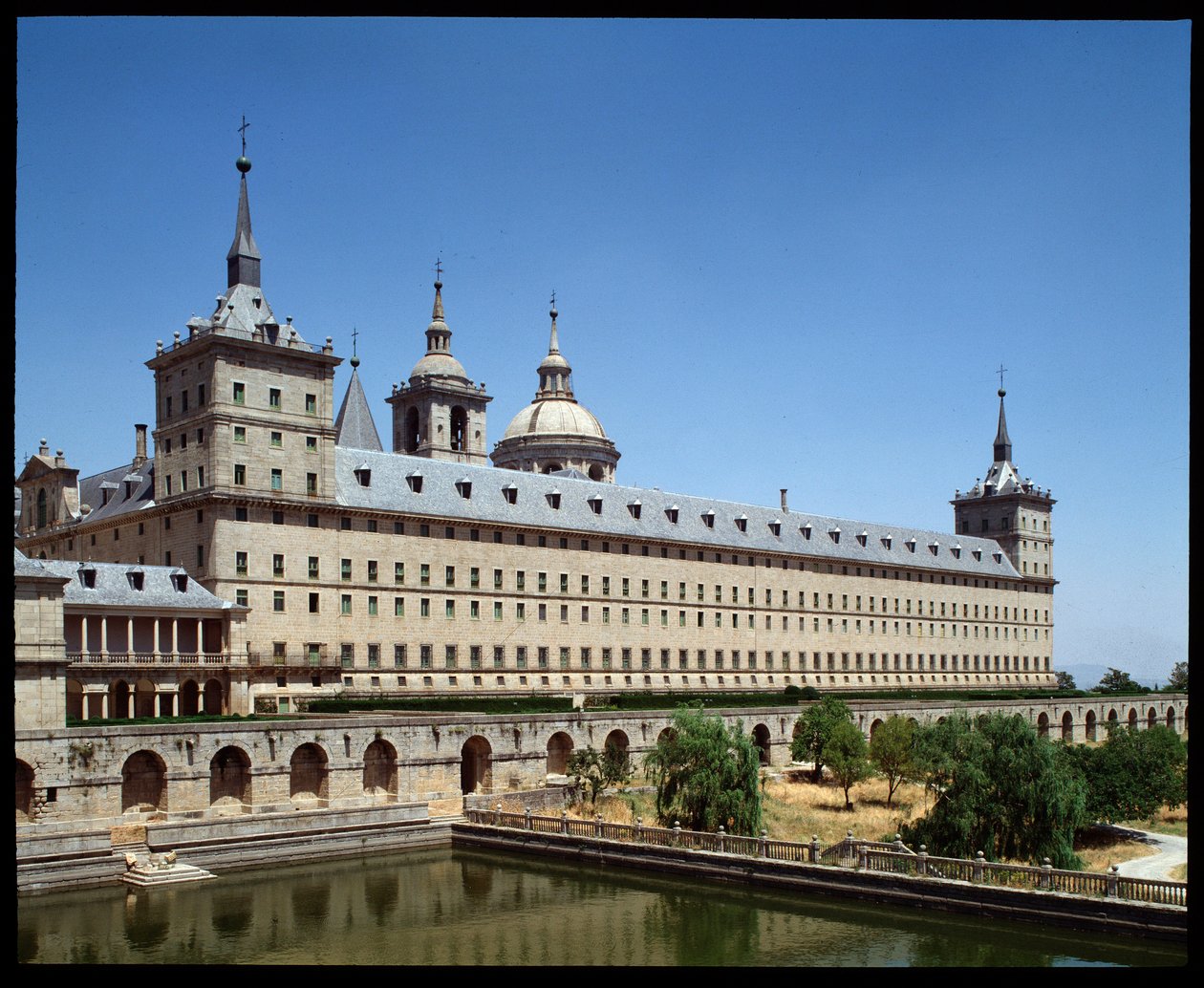 View of monastery and Royal Seat by Spanish School