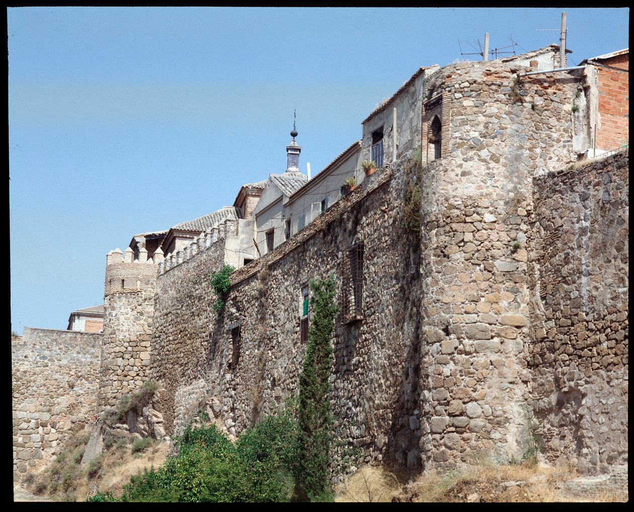 View of the Walls, Toledo, Spain by Spanish School
