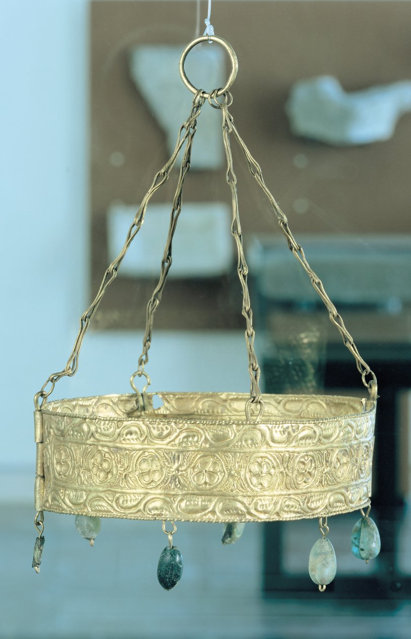 Votive Crown from the Treasure of Guarrazar by Spanish School