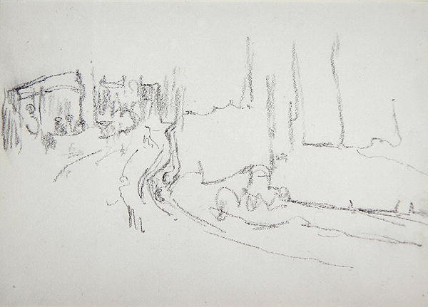 Interior of a Theatre, for the Cave of the Golden Calf by Spencer Frederick Gore