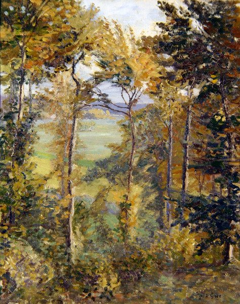 Wooded Landscape at Tibermont, Neuville Les Dieppes by Spencer Frederick Gore