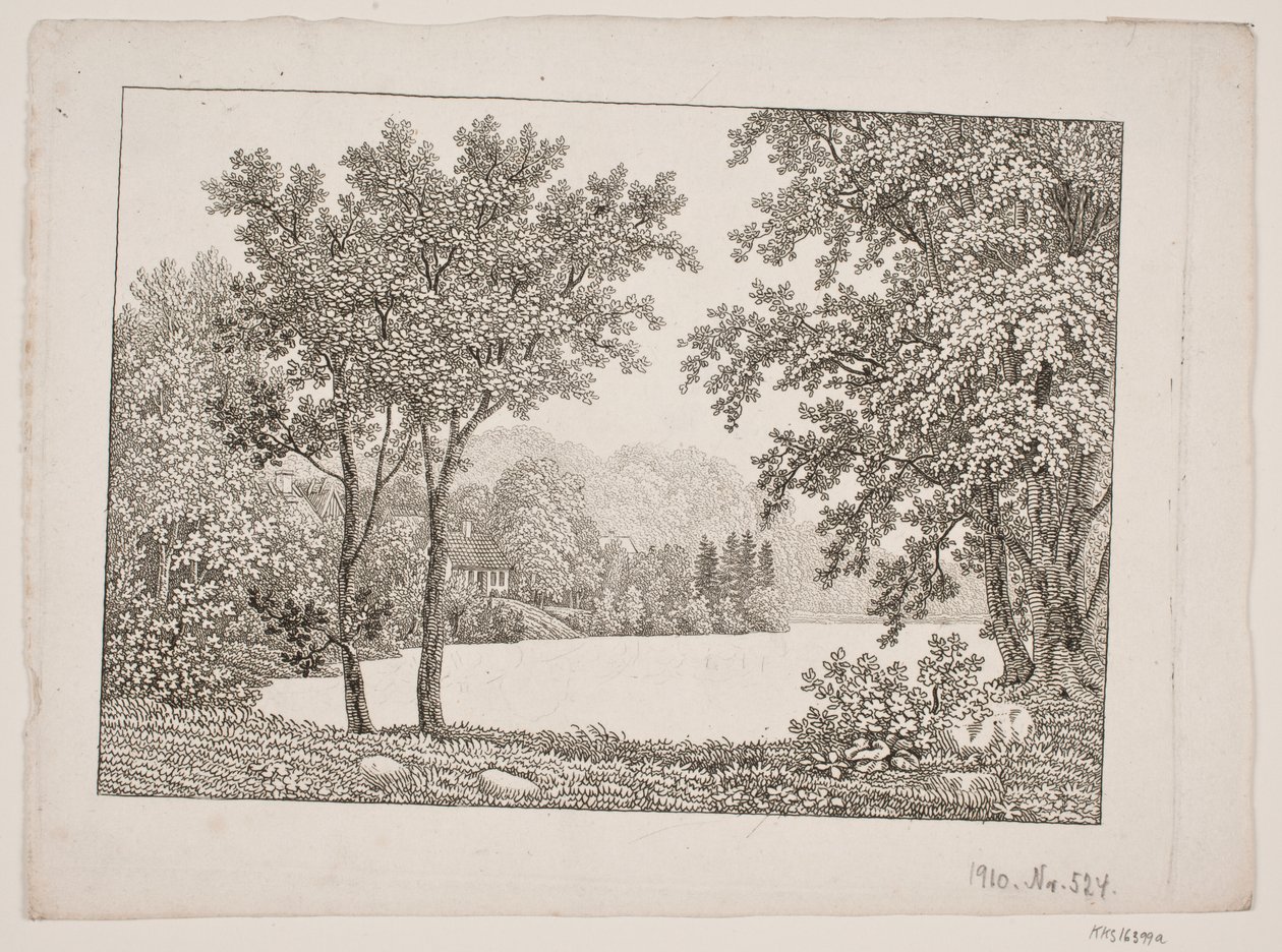 Landscape with Lake by Søren Henrik Petersen