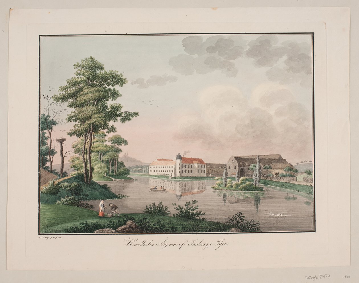Hvedholm in the Region of Faaborg on Funen by Søren L. Lange
