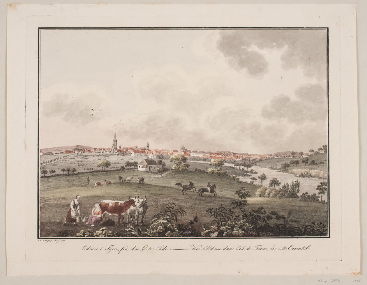 Odense on Funen, from the Eastern Side by Søren L. Lange