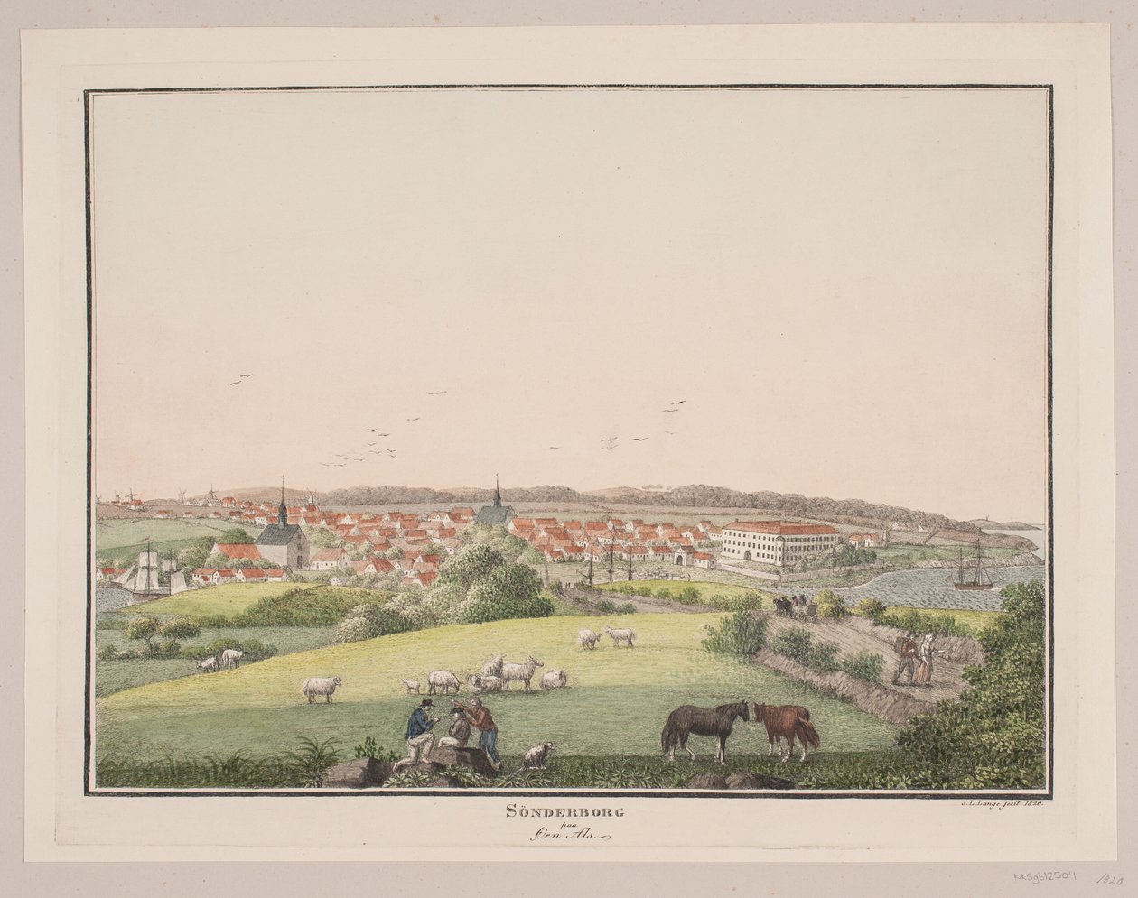 Sønderborg on the Island of Als by Søren L. Lange
