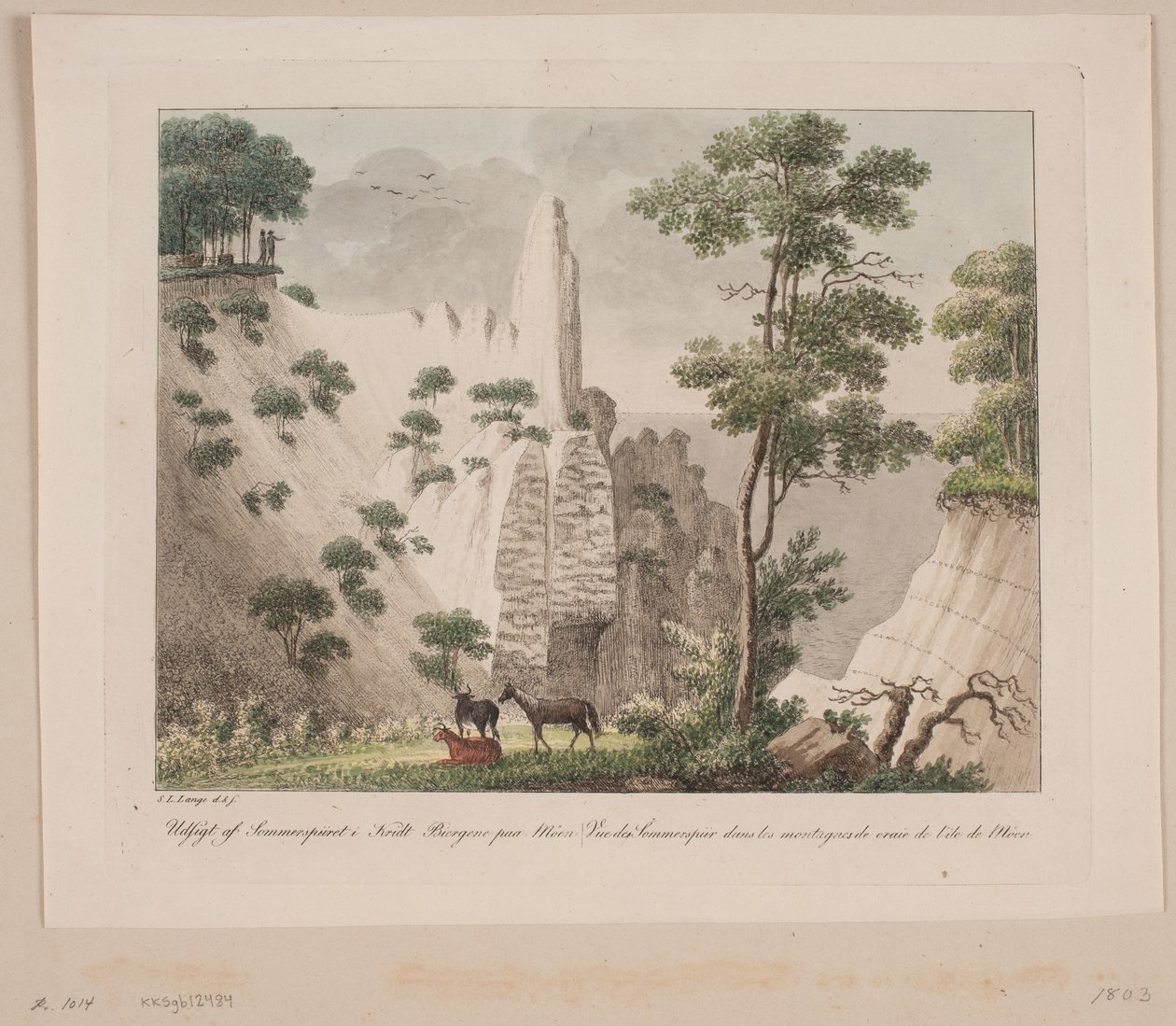 View of the Summer Spire in the Chalk Mountains on Møn by Søren L. Lange