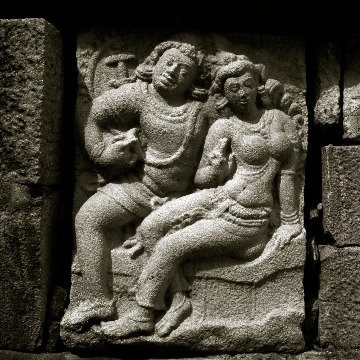 Isurumuniya lovers, 6th Century, Gupta style carving by Sri Lankan School
