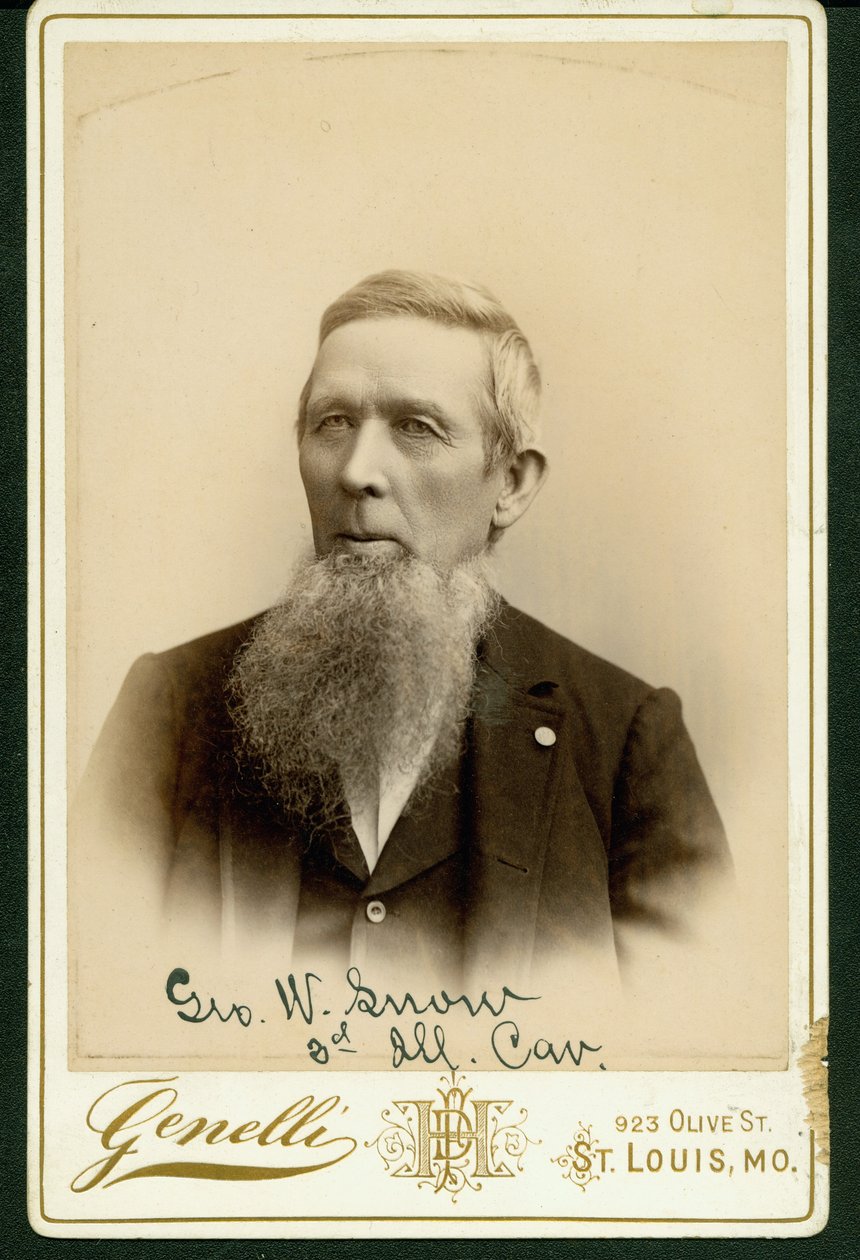 Formal Bust Portrait of George W. Snow by St. Louis Genelli