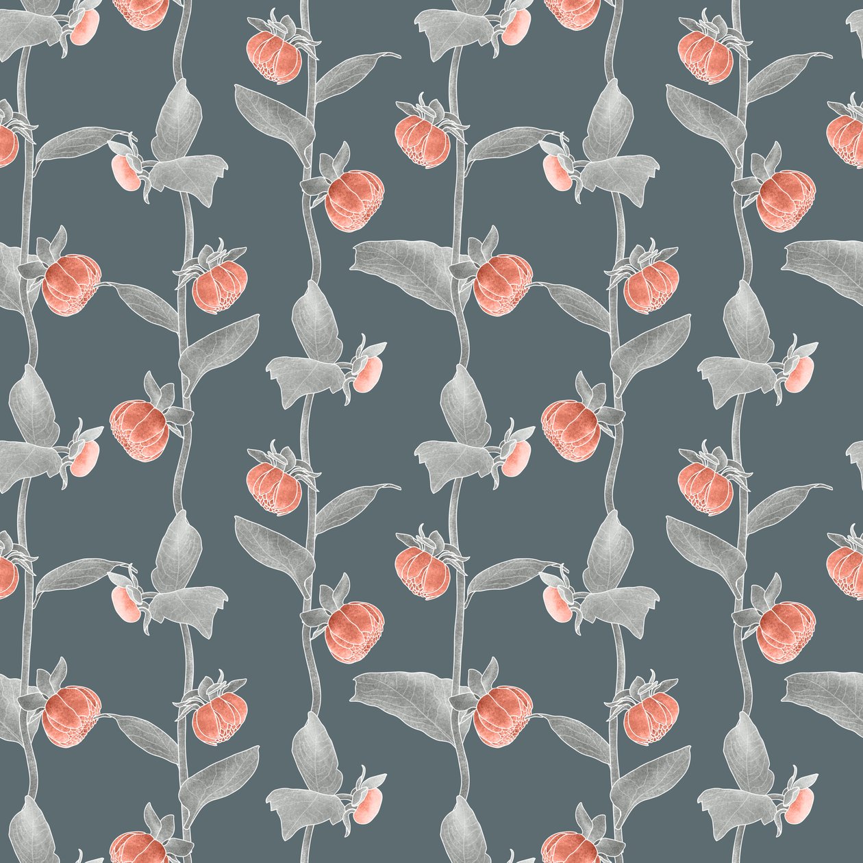 Dahlias Coordinate Pattern Colorway 1 by Stacy Hsu
